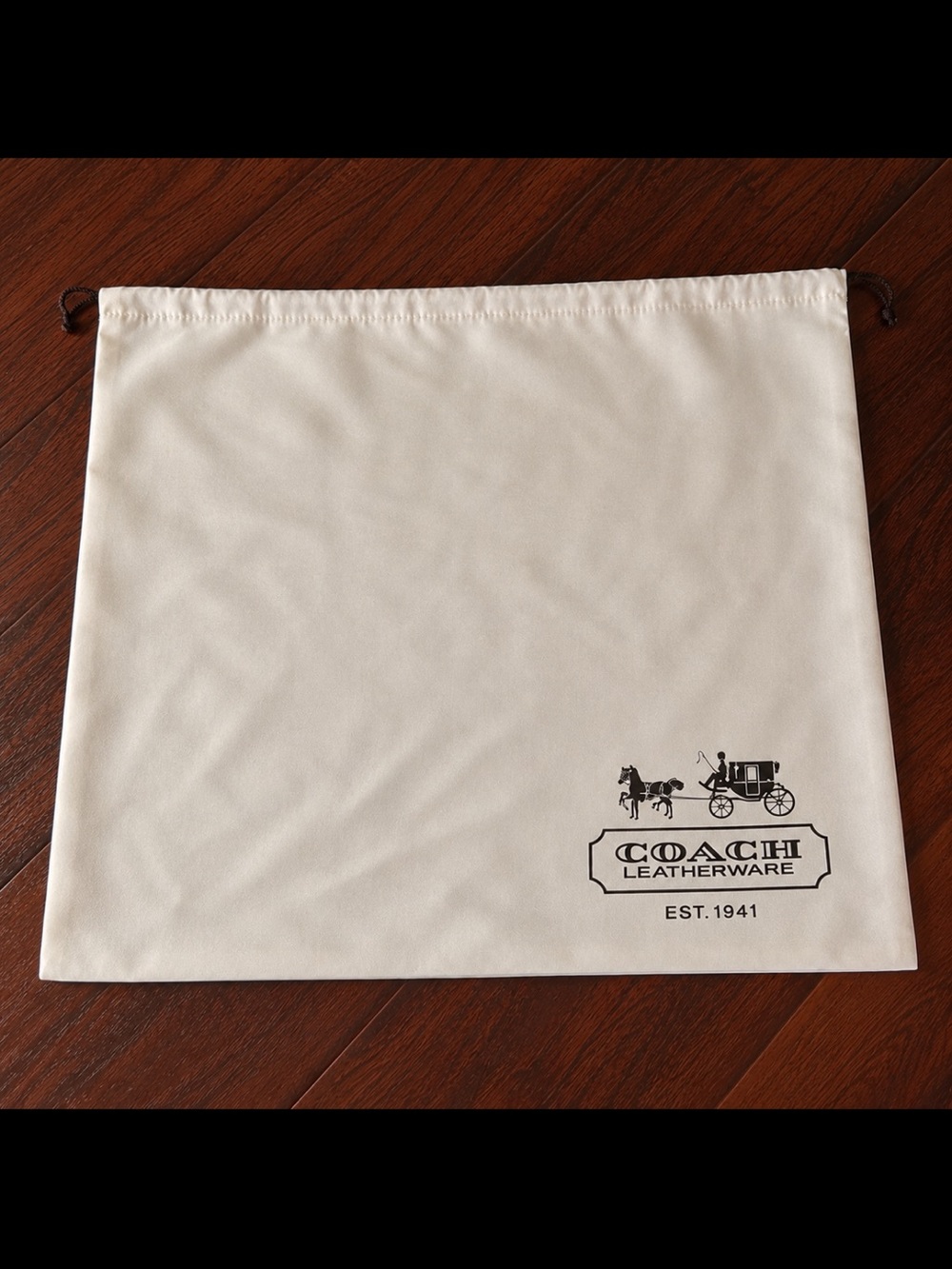 Coach Drawstring Dust Bag in Cream 24” x 20”